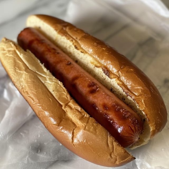 Kid's All Beef Hot Dog.
