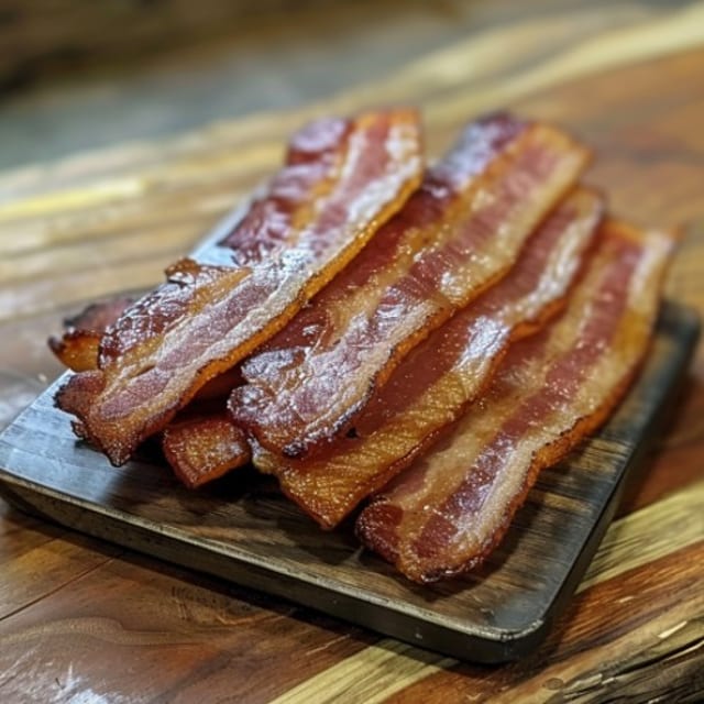 Apple Wood Smoked Bacon.