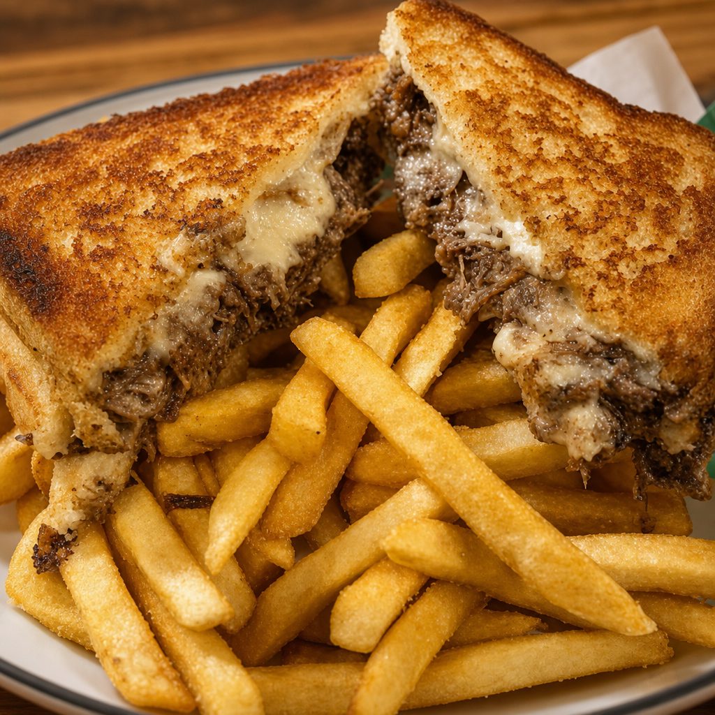 Texas Toast Grilled Cheese & Fries.
