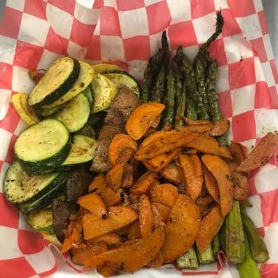Grilled and Seasoned Veggie Platter (Prepared Separate on Non Meat Grill).